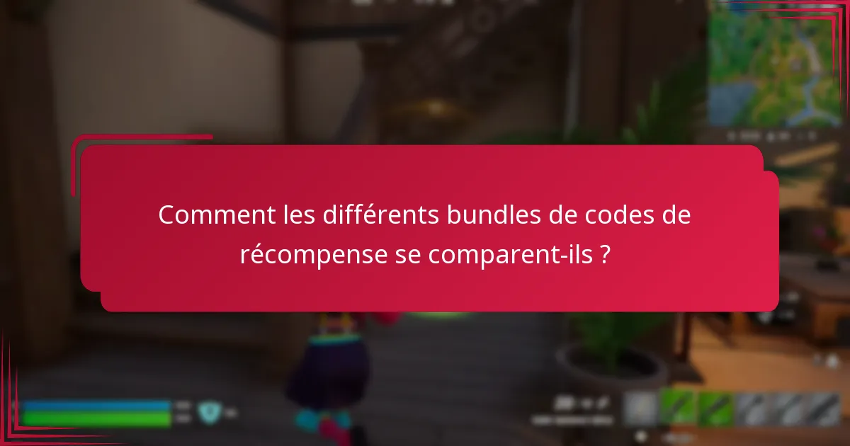 Comment maximiser la valeur des bundles de codes de récompense ?